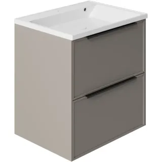 Тумба под раковину La Fenice Simpla FNC-01-SIM-C-80-2 бежевая матовая 80 см